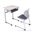 Escritorio y silla ajustables modernos del estudiante de la escuela del aula